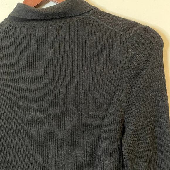 J.Crew Collared Button Up Sweater Merino Wool Blend Long Sleeves CK393 FLAW - Picture 9 of 13